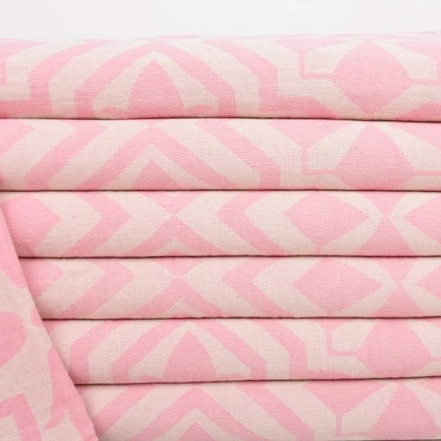 トルコ・バスタオル・ペシュテマル・リリー柄・ピンク