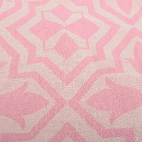 トルコ・バスタオル・ペシュテマル・リリー柄・ピンク