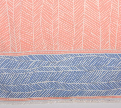 トルコ・バスタオル・ペシュテマル・コラッテラ・ブルー