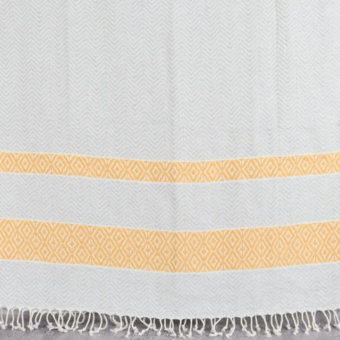 トルコ・バスタオル・ペシュテマル・ダイヤ柄GY