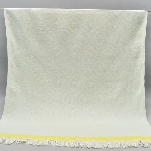 トルコ・バスタオル・ペシュテマル・オリエンタル柄レモン