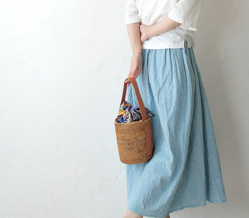 【バリ島の職人技・アタ】カゴバック・スカーフカゴバック