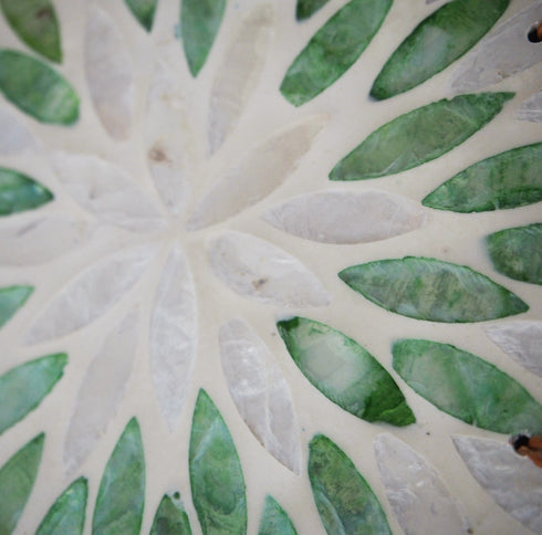 【バリ島の職人技★貝細工】ショルダーバッグ・グリーンシェル