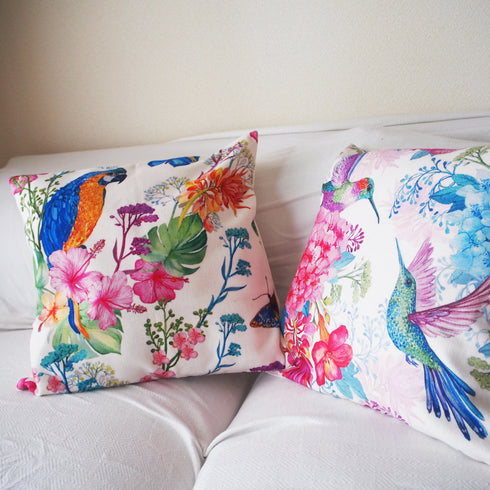 【カラフル・フォレスト】クッションカバー・バード