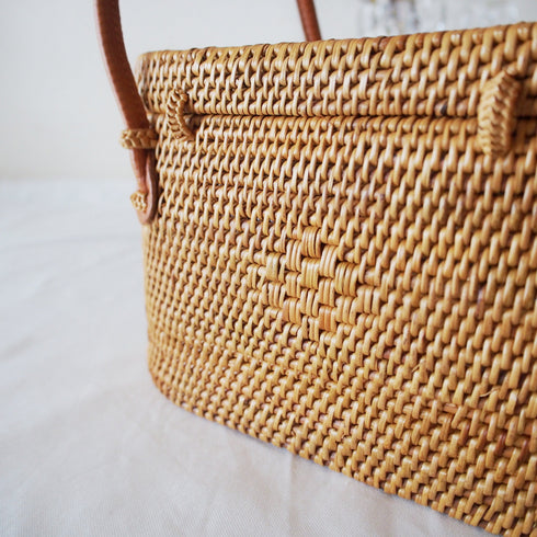 【バリ島の職人技・アタ】カゴバック・スカーフカゴバック