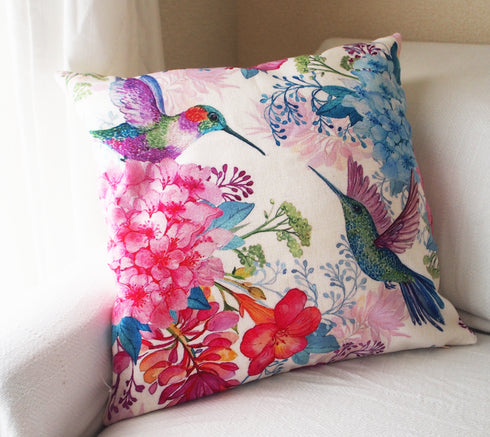 【カラフル・フォレスト】クッションカバー・バード