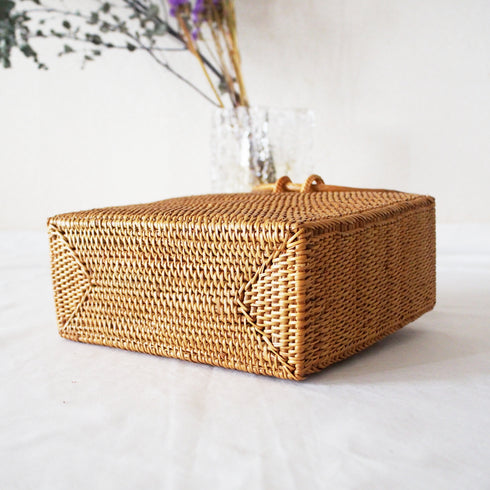 【バリ島の職人技・アタ】カゴバック・ポットリング