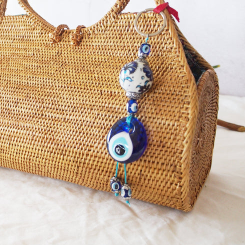 【バリ島の職人技・アタ】カゴバック・スカーフカゴバック