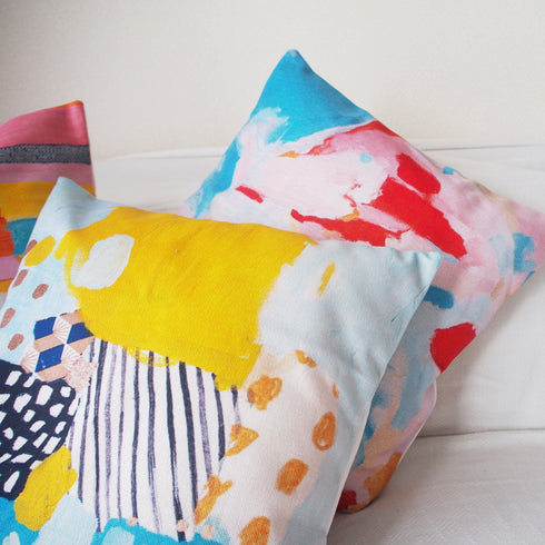 【コンテンポラリー絵画】クッションカバー・ブラッシュ