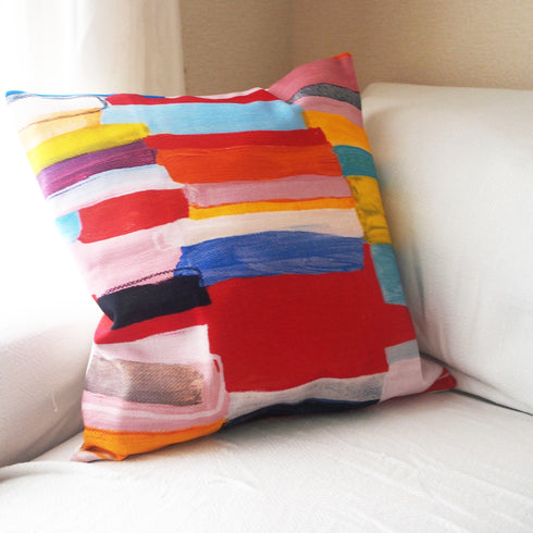 【コンテンポラリー絵画】クッションカバー・ブリッジ