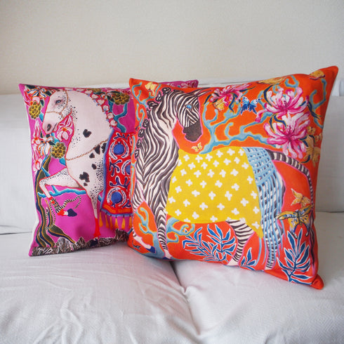 【エキゾチック・アニマル】クッションカバー・ゼブラ