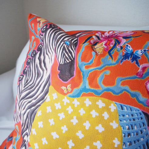 【エキゾチック・アニマル】クッションカバー・ゼブラ