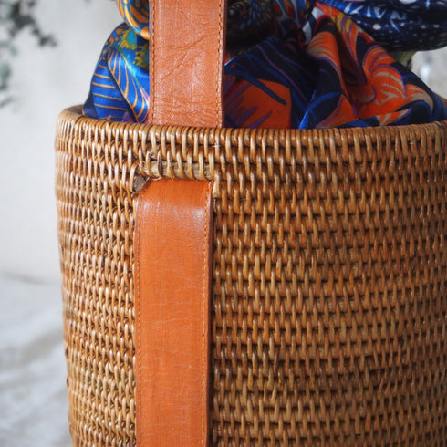 【バリ島の職人技・アタ】カゴバック・スカーフカゴバック