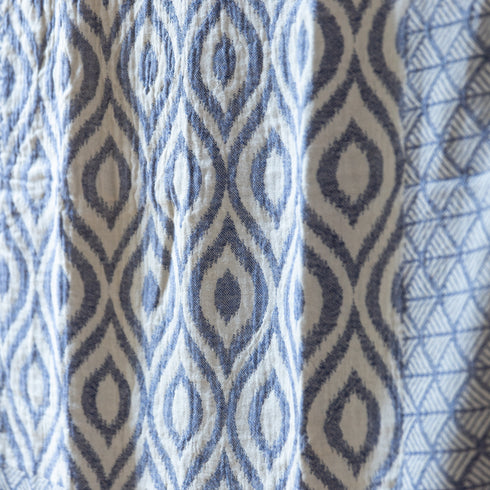 トルコ・バスタオル・ペシュテマル・オリエンタル柄ネイビー