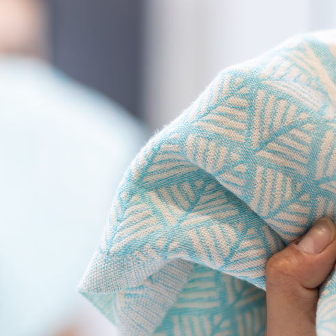 トルコ・バスタオル・ペシュテマル・オリエンタル柄ミントグリーン