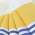 トルコ・ビーチタオル・ボーダー・イエローボーダー
