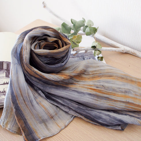 【軽やかつけ心地・神秘的なカラーが魅力】/旅するSILKストール・トゥズ