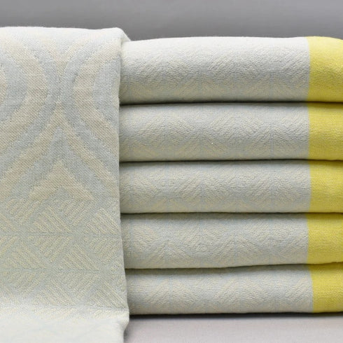 トルコ・バスタオル・ペシュテマル・オリエンタル柄レモン