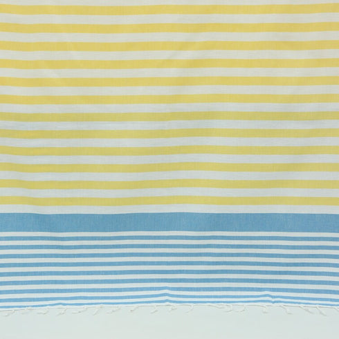 トルコ・ビーチタオル・ボーダー・マリンブルー