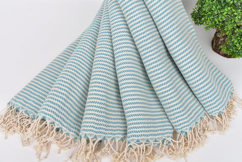 トルコ・キッチンタオル・ペシュテマル/スラッシュ・ミントグリーン