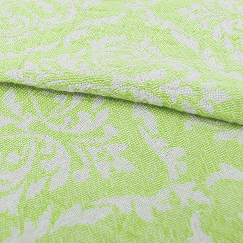 トルコ・フェイスタオル・ボタニカル柄・ピスタチオ