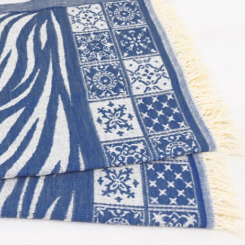 トルコ・ハンドタオル・ペシュテマル/タイルBL