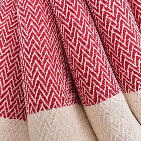 トルコ・キッチンタオル・ペシュテマル/レッド・Zigzag