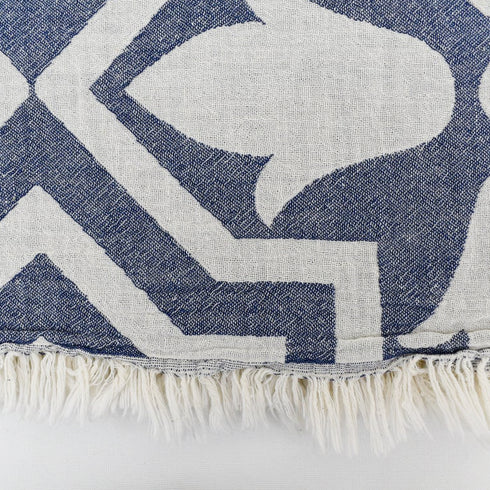 トルコ・タオル・ペシュテマル・リリー柄・ブラッシュNB