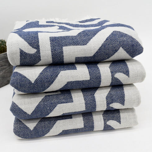 トルコ・タオル・ペシュテマル・リリー柄・ブラッシュNB