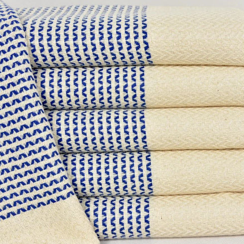 トルコ・キッチンタオル・ペシュテマル/トライアングル・ネイビー