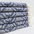 トルコ・タオル・ペシュテマル・ボタニカル柄・ネイビー