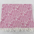 トルコ・フェイスタオル・フィッシュ柄・ピンク
