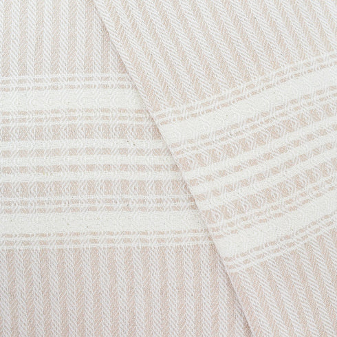 トルコ・キッチンタオル・ペシュテマル/ボーダーベージュ