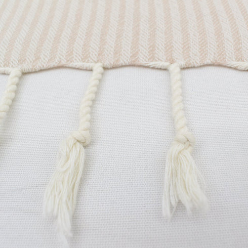 トルコ・キッチンタオル・ペシュテマル/ボーダーベージュ