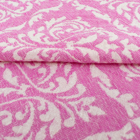 トルコ・タオル・ペシュテマル・ボタニカル柄・ピンク