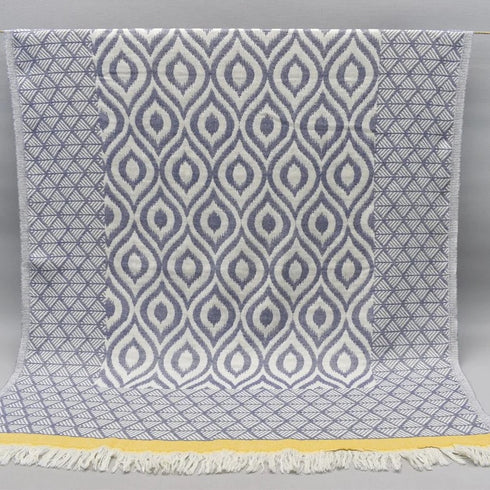 トルコ・バスタオル・ペシュテマル・オリエンタル柄ネイビー