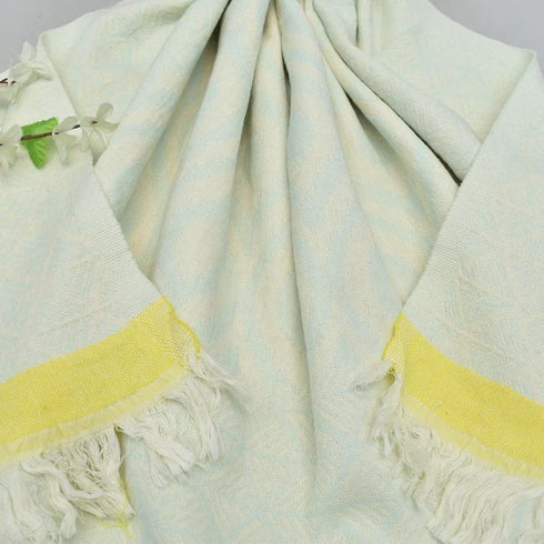 トルコ・バスタオル・ペシュテマル・オリエンタル柄レモン